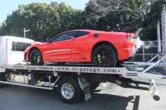 フェラーリ 430スクーデリア 4輪ロベルタ・リフターシステム リフトアップの模様です。